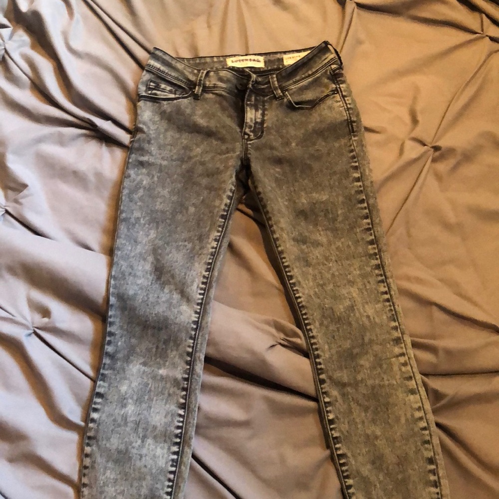 Distressed Bullhead Jegging, Size 0.
